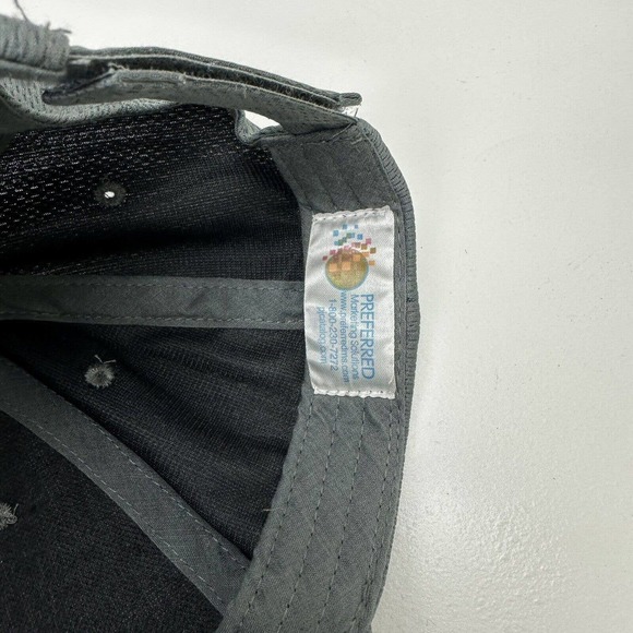 Papa Johns Pizza Hat Cap Gray Strapback Adjustable Embroidered Employee Workwear - Picture 11 of 12